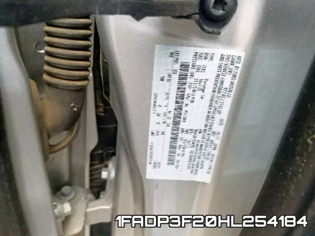 1FADP3F20HL254184 фото 2