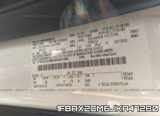 1FBAX2CM6JKA47280 фото 10