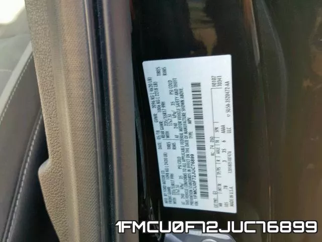 1FMCU0F72JUC76899 фото 2