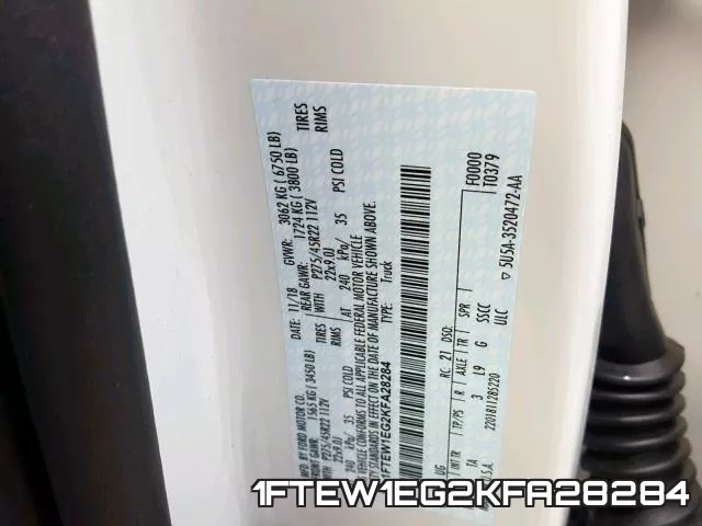 1FTEW1EG2KFA28284 фото 2