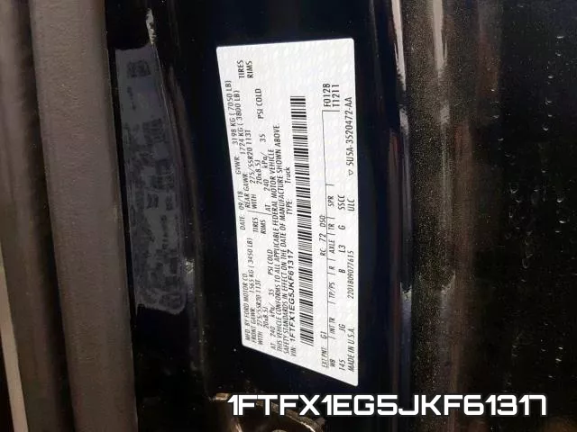 1FTFX1EG5JKF61317 фото 2