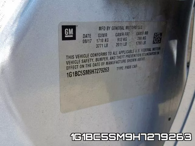 1G1BC5SM9H7279263 фото 2