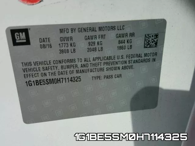 1G1BE5SM0H7114325 фото 2