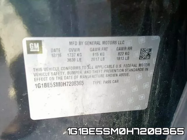 1G1BE5SM0H7208365 фото 2