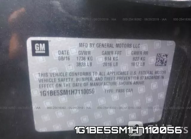 1G1BE5SM1H7110056 фото 10