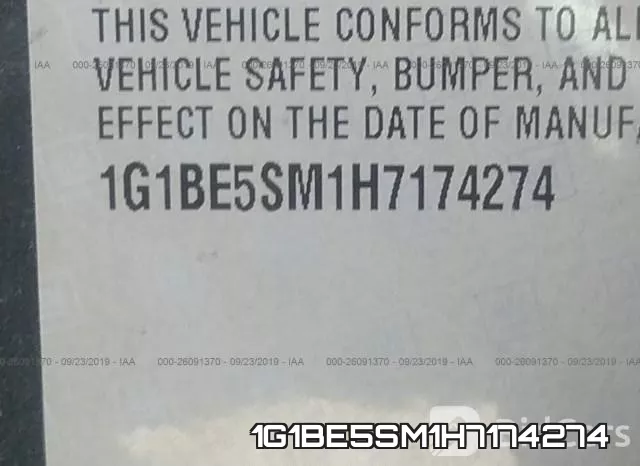 1G1BE5SM1H7174274 фото 10