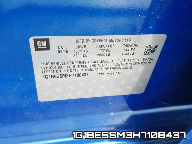 1G1BE5SM3H7108437 фото 2