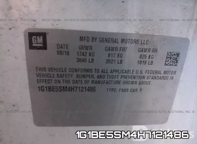 1G1BE5SM4H7121486 фото 10