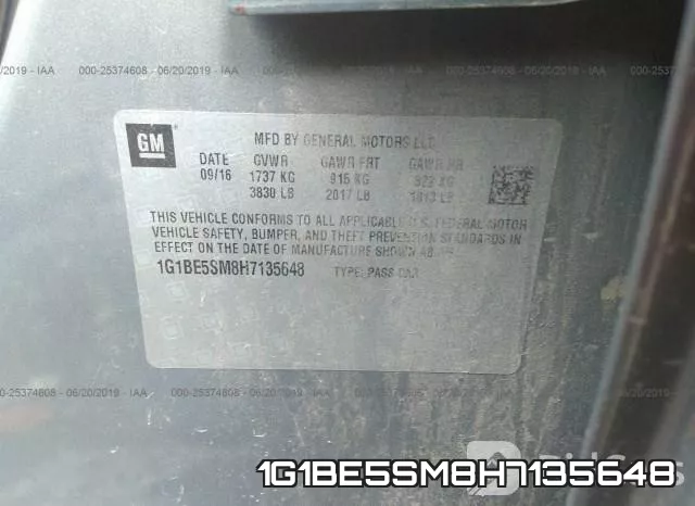1G1BE5SM8H7135648 фото 10