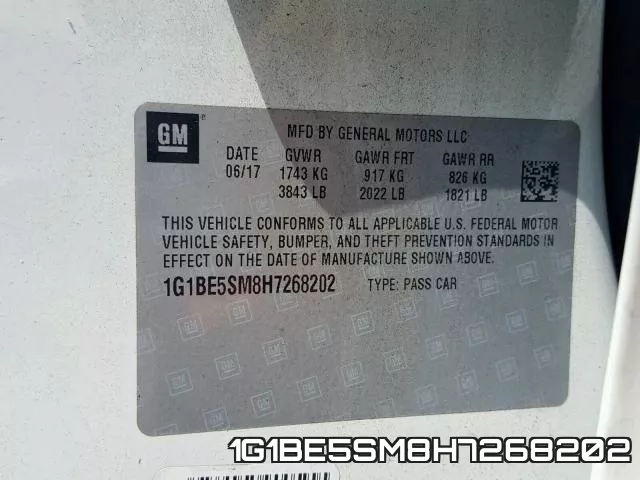 1G1BE5SM8H7268202 фото 2