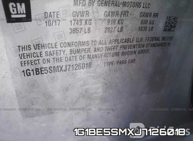 1G1BE5SMXJ7126018 фото 10
