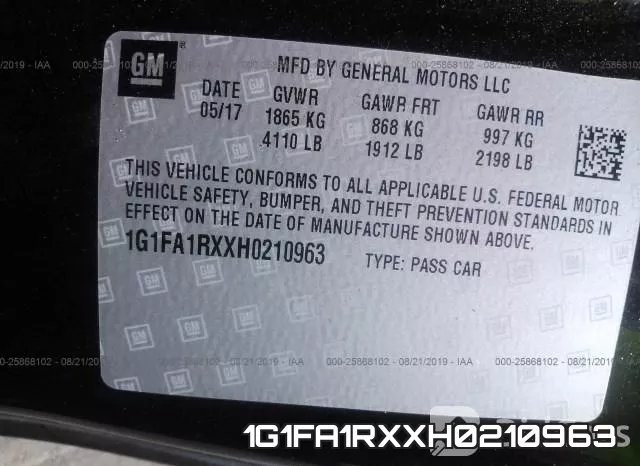 1G1FA1RXXH0210963 фото 10
