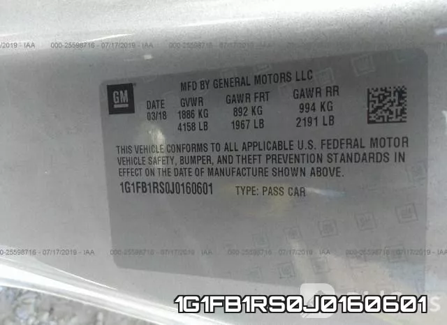 1G1FB1RS0J0160601 фото 10