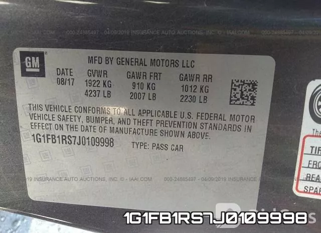 1G1FB1RS7J0109998 фото 10