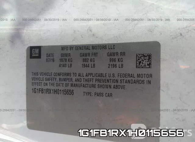 1G1FB1RX1H0115656 фото 10