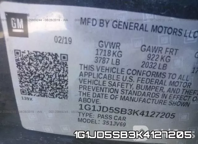 1G1JD5SB3K4127205 фото 10