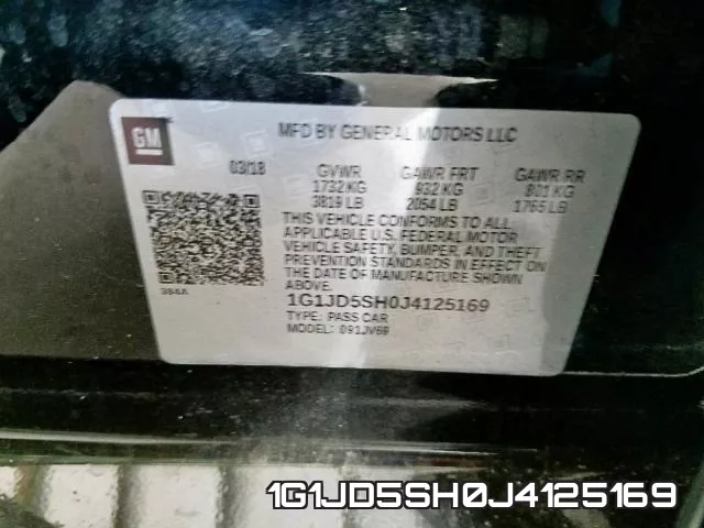 1G1JD5SH0J4125169 фото 2