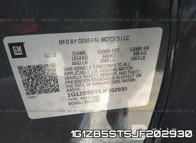 1G1ZB5ST5JF202930 фото 10