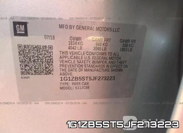 1G1ZB5ST5JF273223 фото 10