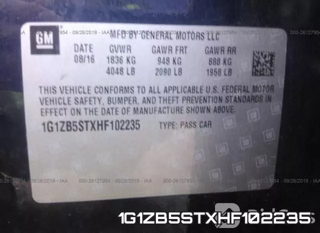 1G1ZB5STXHF102235 фото 10