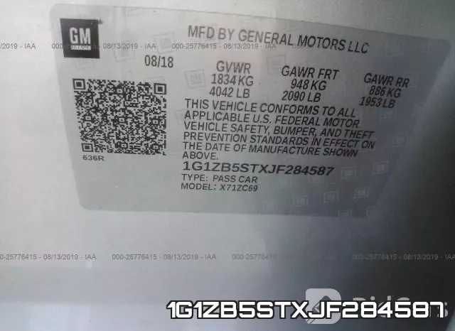 1G1ZB5STXJF284587 фото 10