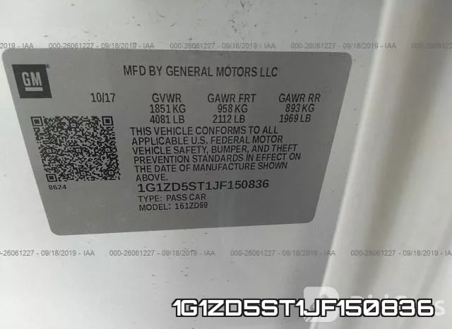 1G1ZD5ST1JF150836 фото 10