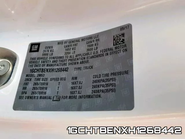 1GCHTBENXH1268442 фото 2