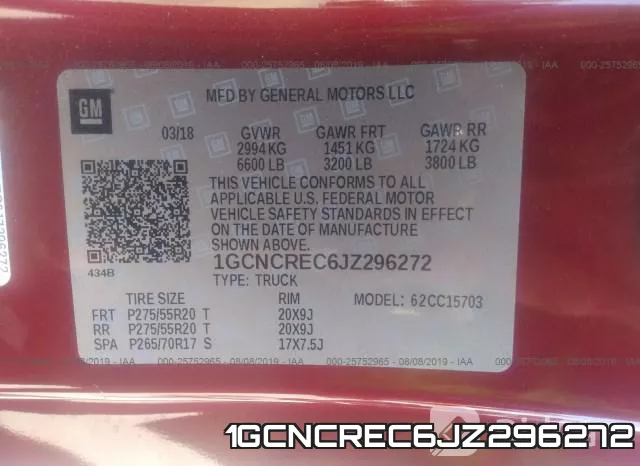 1GCNCREC6JZ296272 фото 10