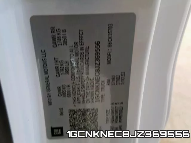 1GCNKNEC8JZ369556 фото 2
