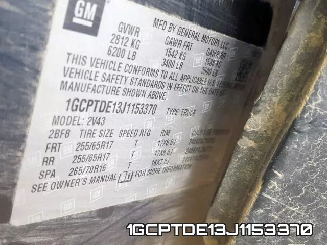 1GCPTDE13J1153370 фото 2