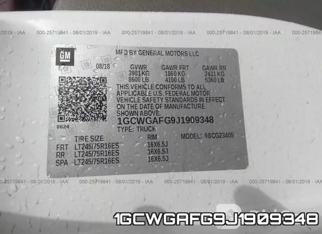 1GCWGAFG9J1909348 фото 10