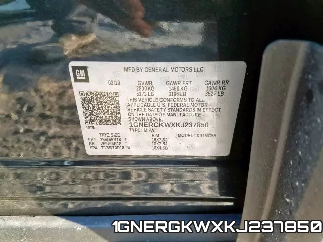 1GNERGKWXKJ237850 фото 2