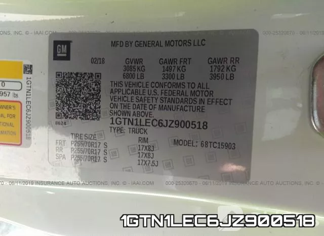 1GTN1LEC6JZ900518 фото 10