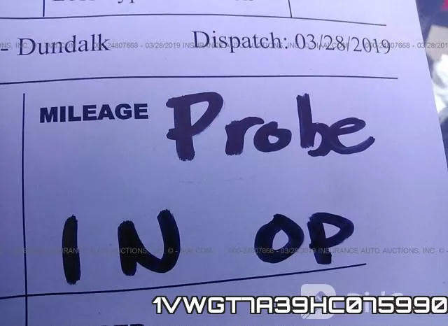 1VWGT7A39HC075990 фото 8