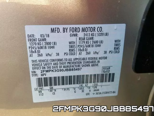 2FMPK3G90JBB85497 фото 2