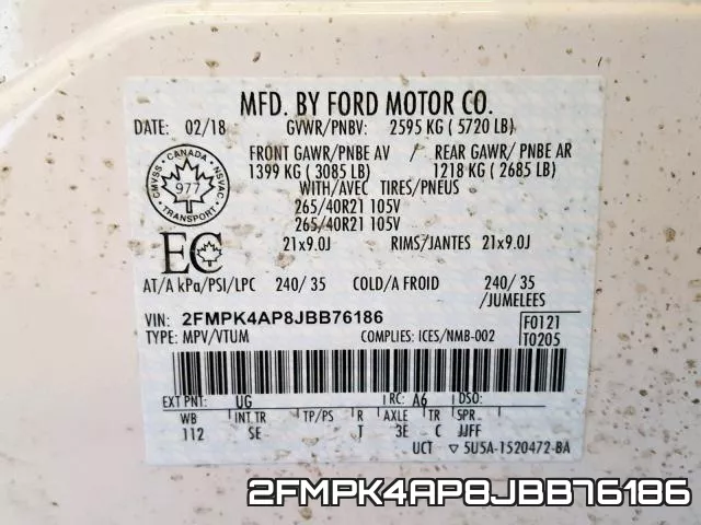 2FMPK4AP8JBB76186 фото 2