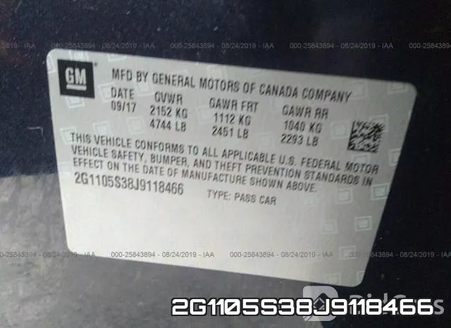 2G1105S38J9118466 фото 10