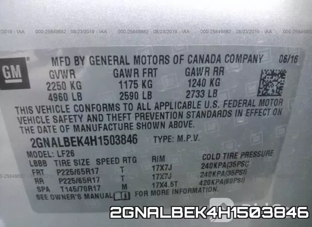 2GNALBEK4H1503846 фото 10