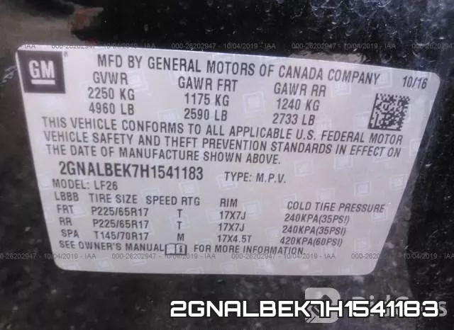 2GNALBEK7H1541183 фото 10