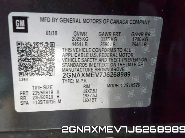 2GNAXMEV7J6268989 фото 2