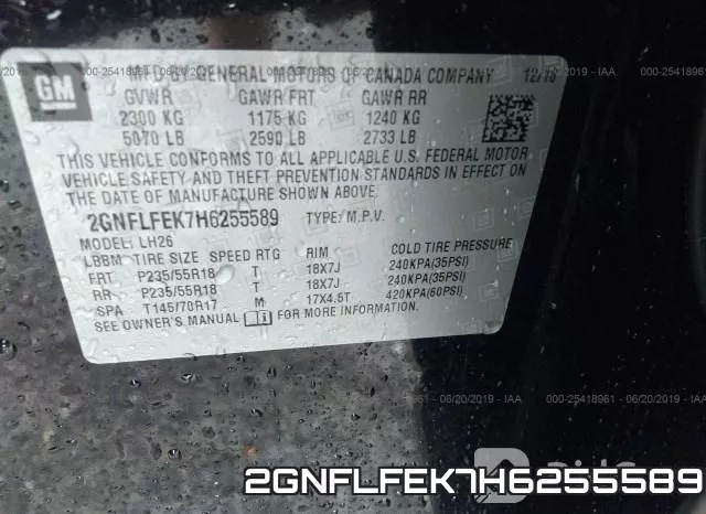 2GNFLFEK7H6255589 фото 10
