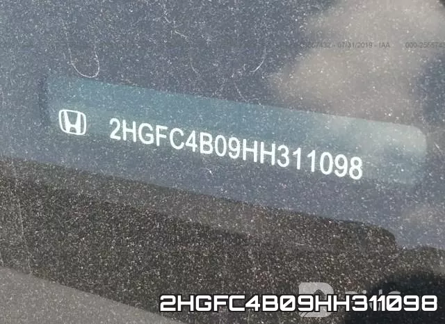 2HGFC4B09HH311098 фото 10