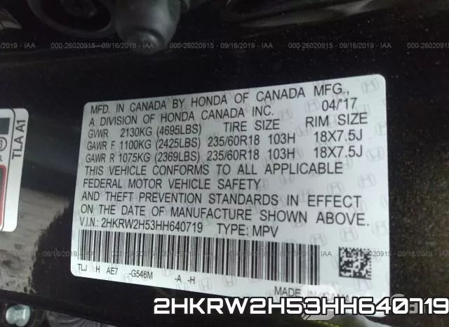 2HKRW2H53HH640719 фото 10
