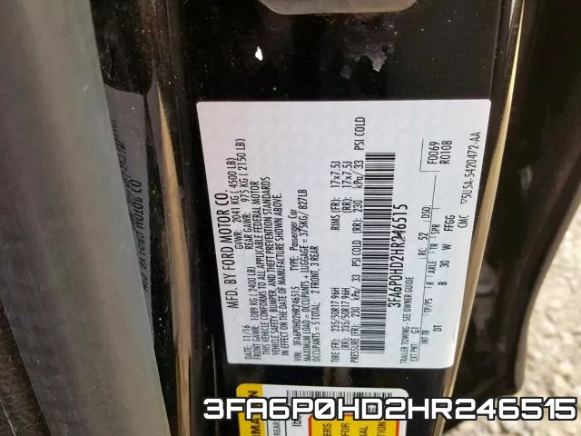 3FA6P0HD2HR246515 фото 2