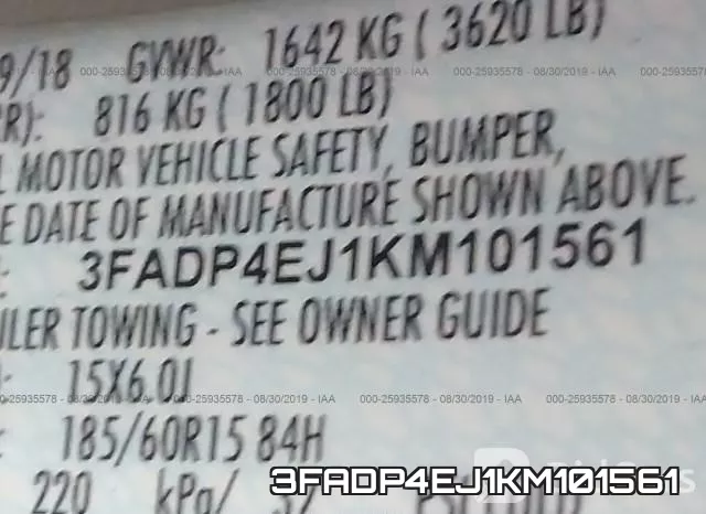 3FADP4EJ1KM101561 фото 10