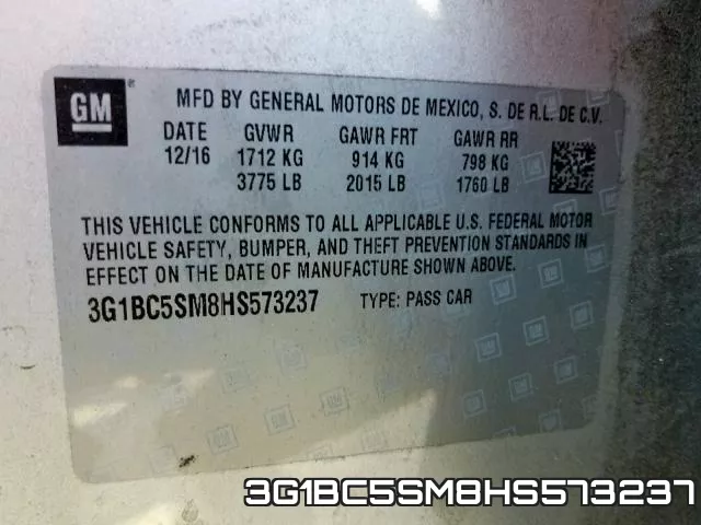 3G1BC5SM8HS573237 фото 2