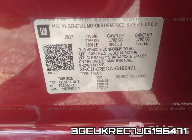 3GCUKREC7JG196471 фото 10