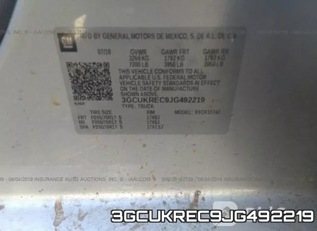3GCUKREC9JG492219 фото 10