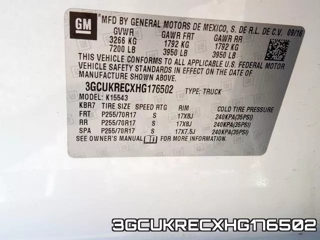 3GCUKRECXHG176502 фото 2