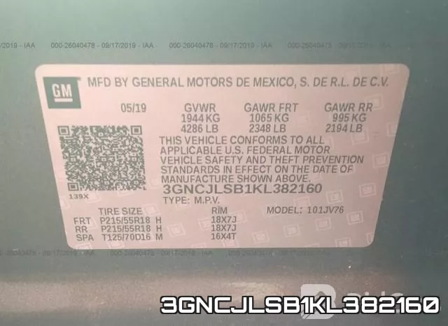 3GNCJLSB1KL382160 фото 10